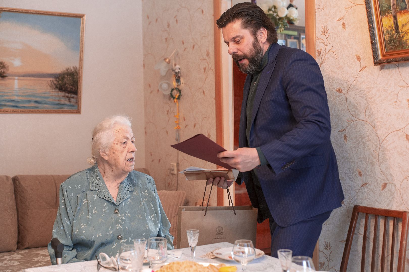 счастливая бубушка, 95 лет - не предел, Домодедовские долгожители,