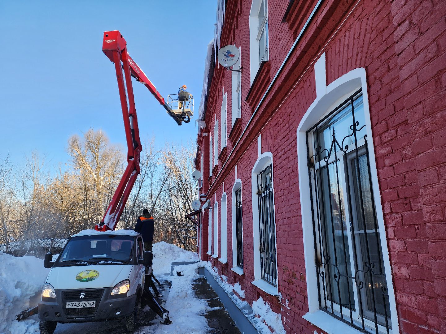 красноармейск, г.о. пушкинский, кровля, наледь,