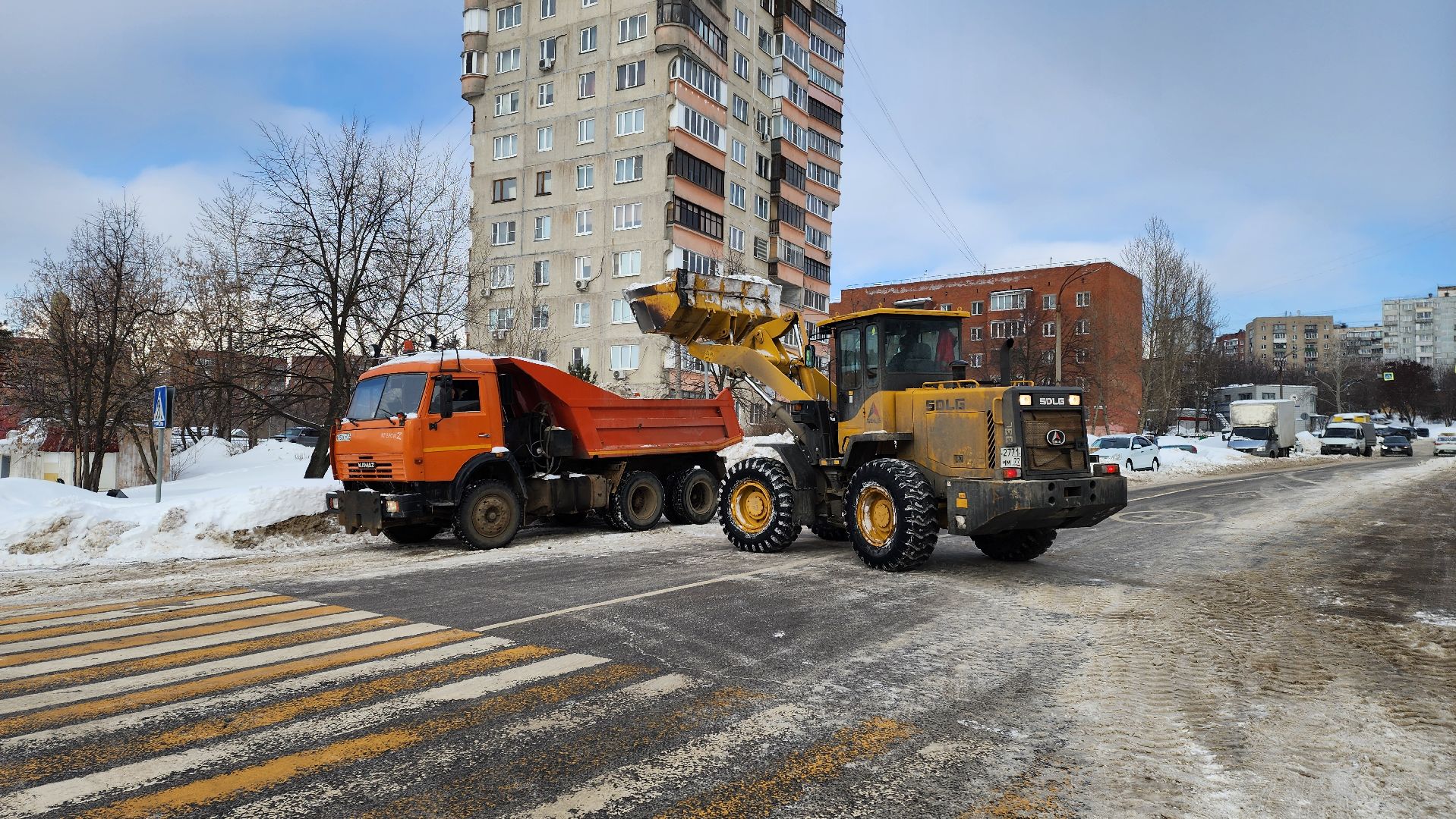 уборка снега, очистка дорог,