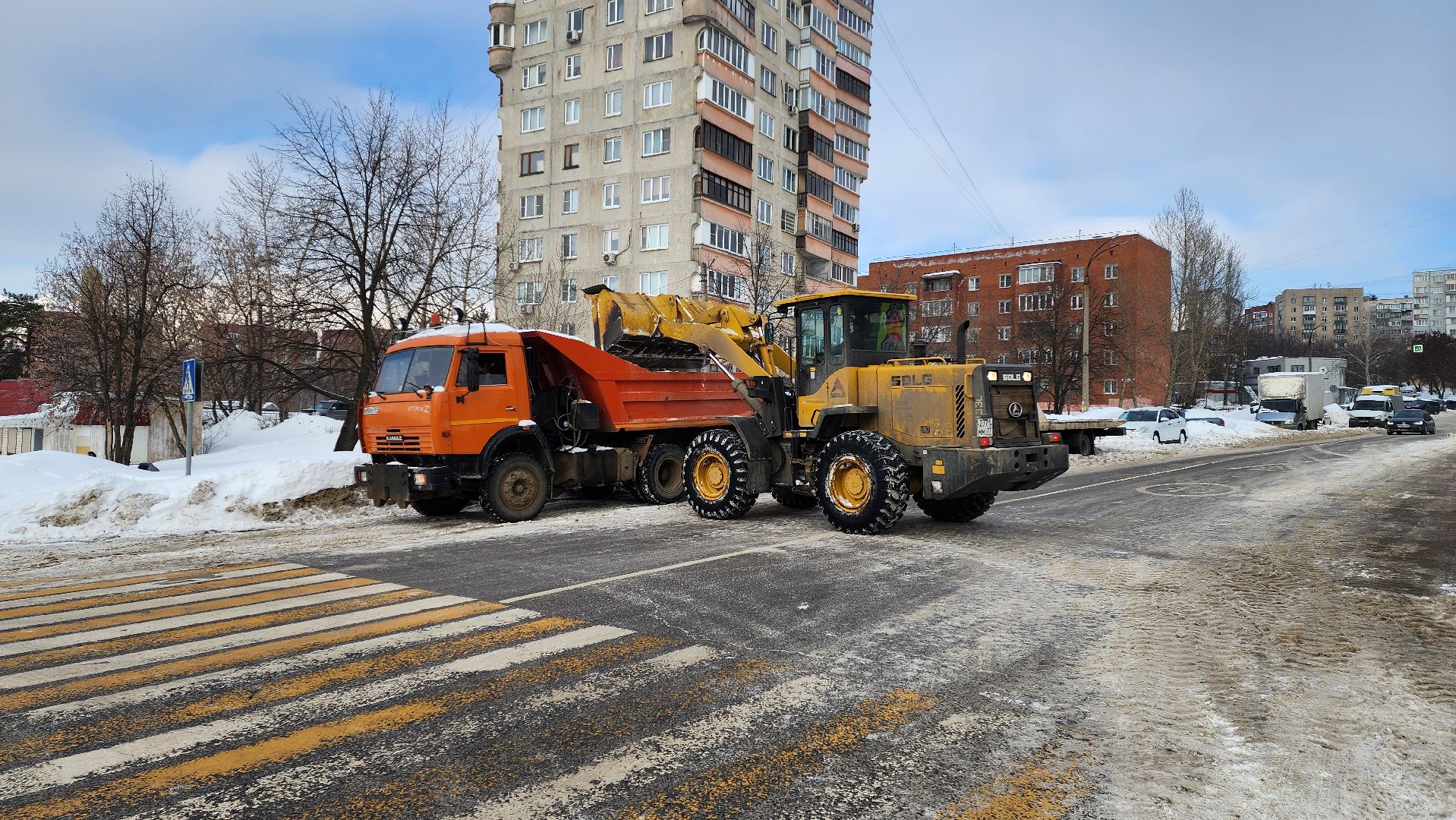 уборка снега, очистка дорог,