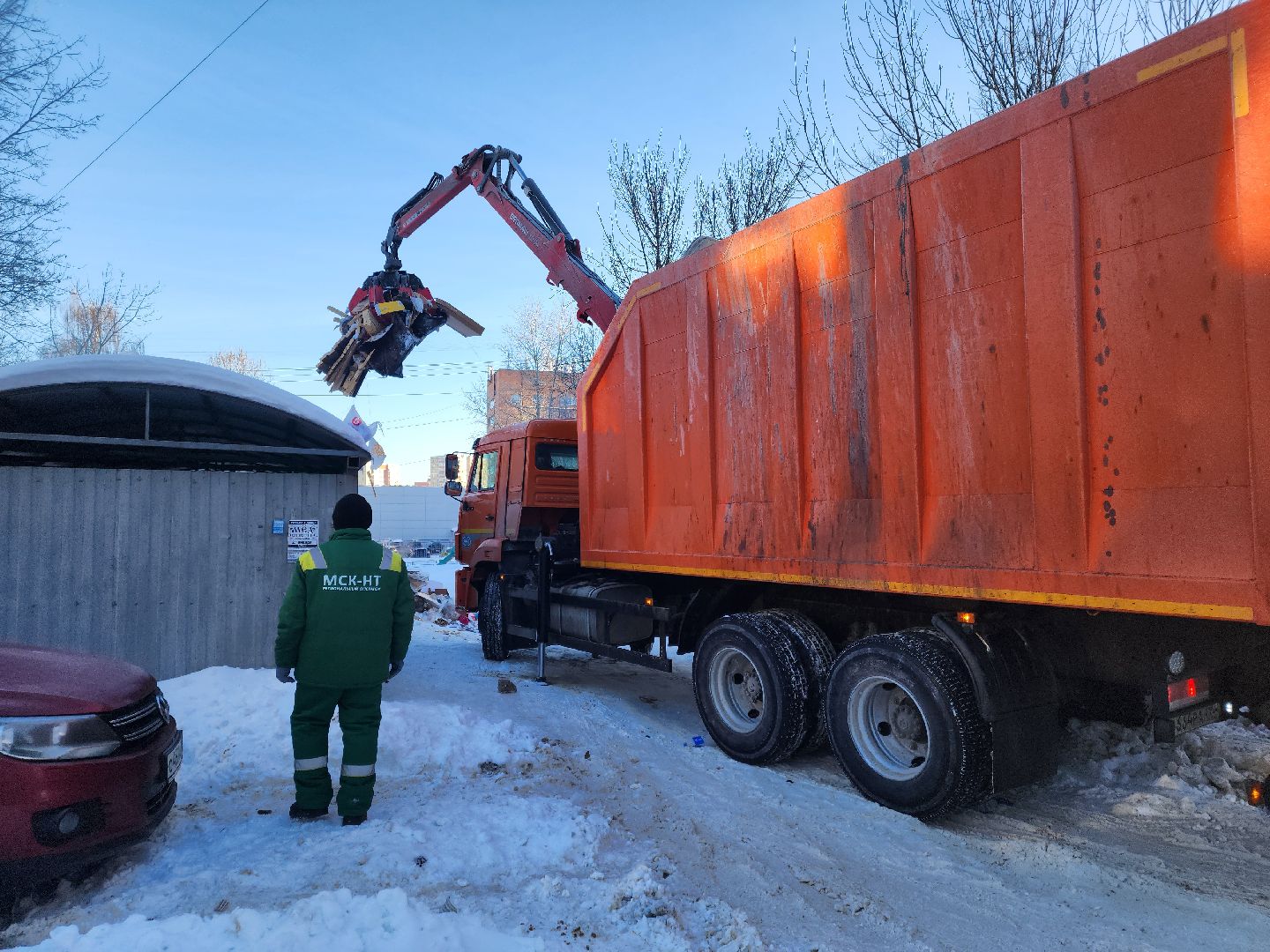 Подольск, ломовоз, региональный оператор, вывоз мусора,