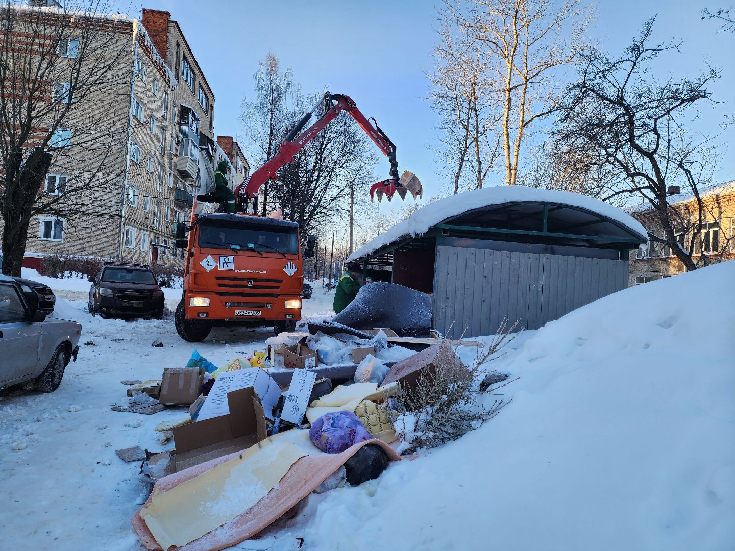 Подольск, ломовоз, региональный оператор, вывоз мусора,