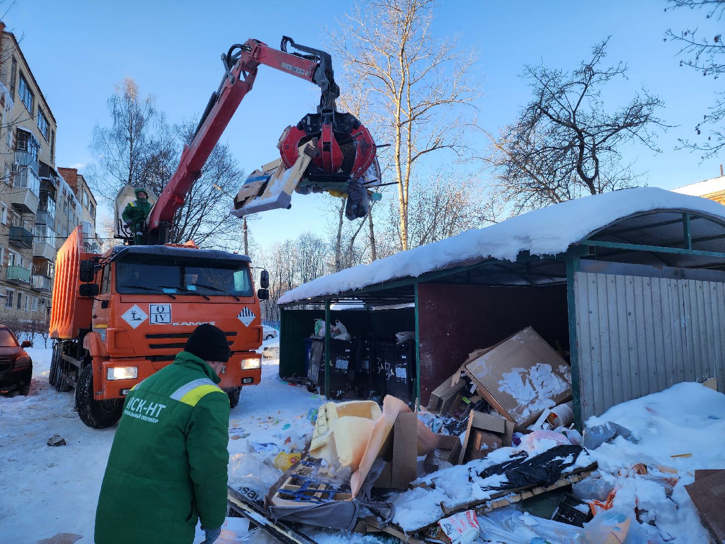 Подольск, ломовоз, региональный оператор, вывоз мусора,