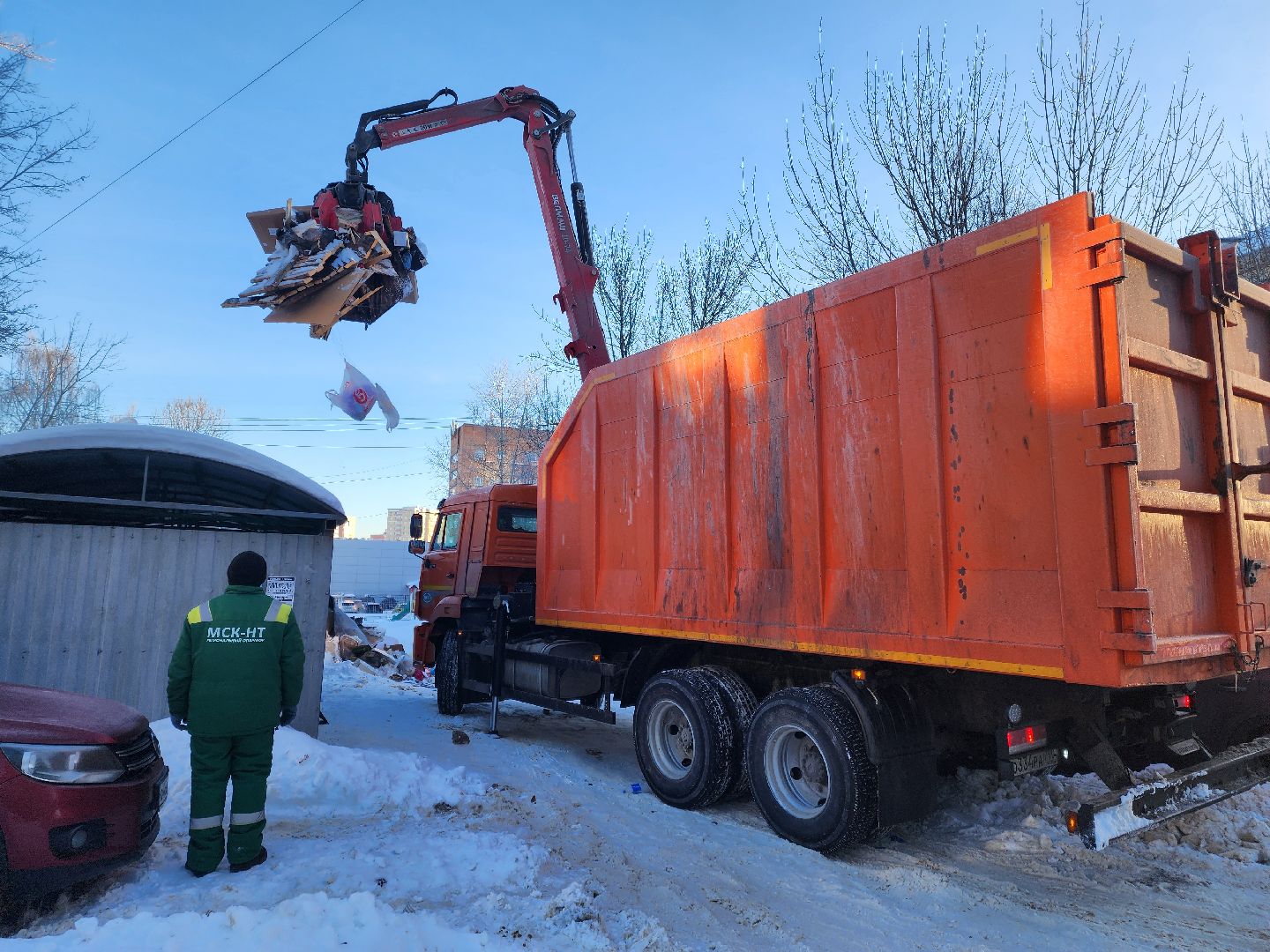 Подольск, ломовоз, региональный оператор, вывоз мусора,