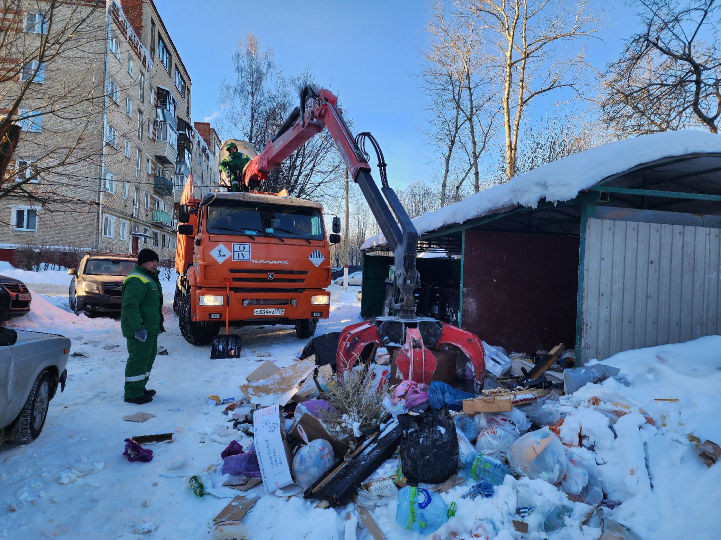 Подольск, ломовоз, региональный оператор, вывоз мусора,