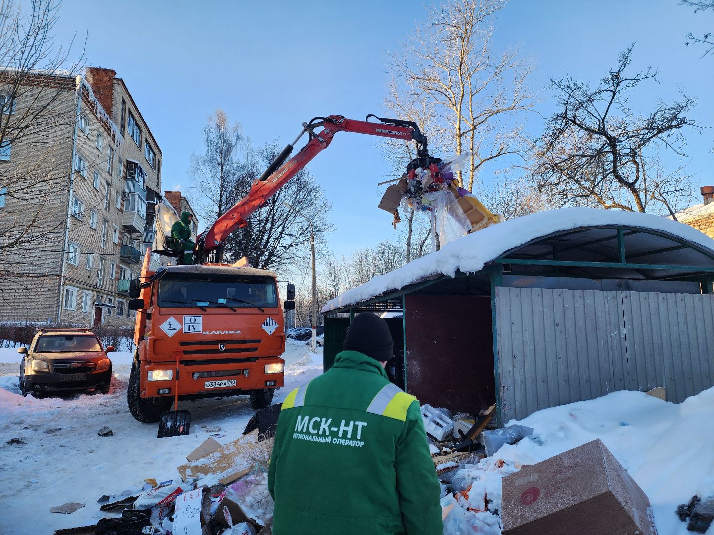 Подольск, ломовоз, региональный оператор, вывоз мусора,