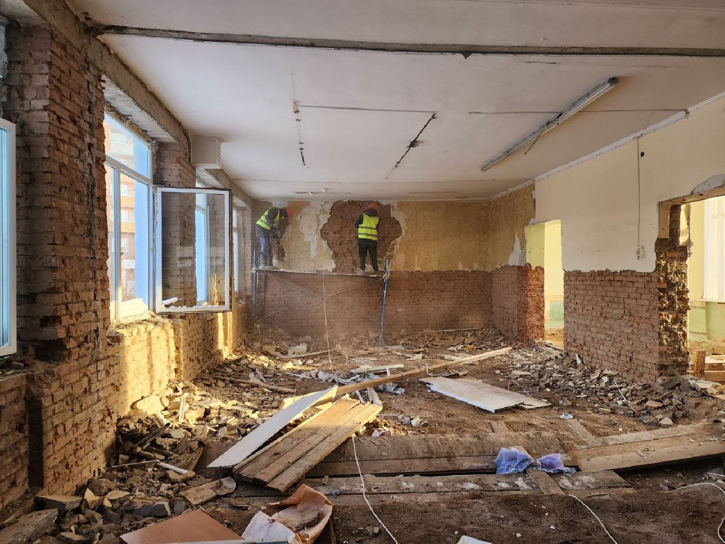 Солнечногорск, Ремонт, Школа, капитальный ремонт школы, ученики,