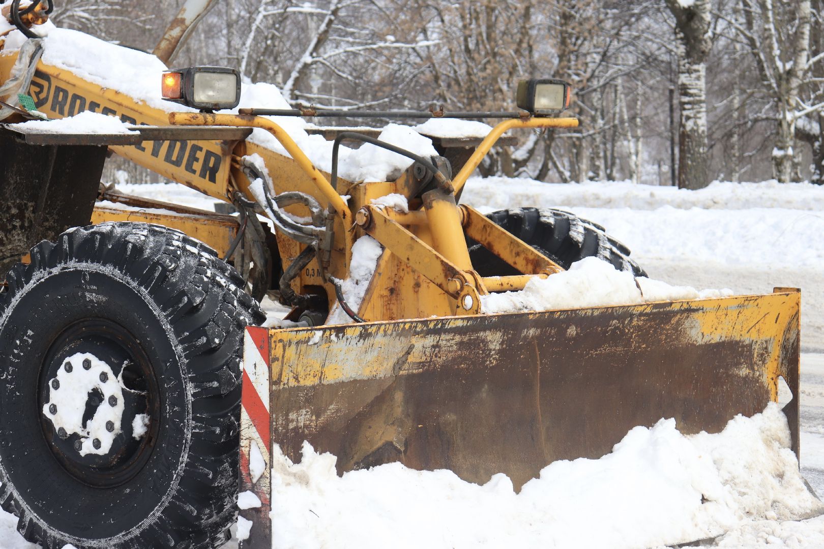 Клин, ЖКХ, снег, уборка снега, зима, дороги,