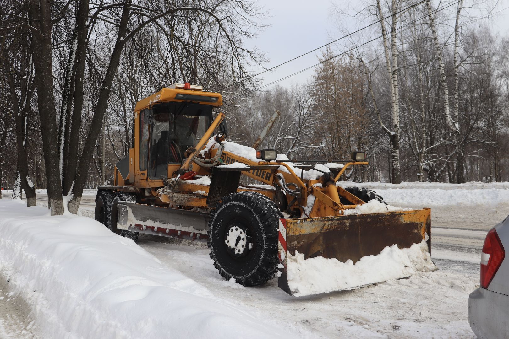 Клин, ЖКХ, снег, уборка снега, зима, дороги,