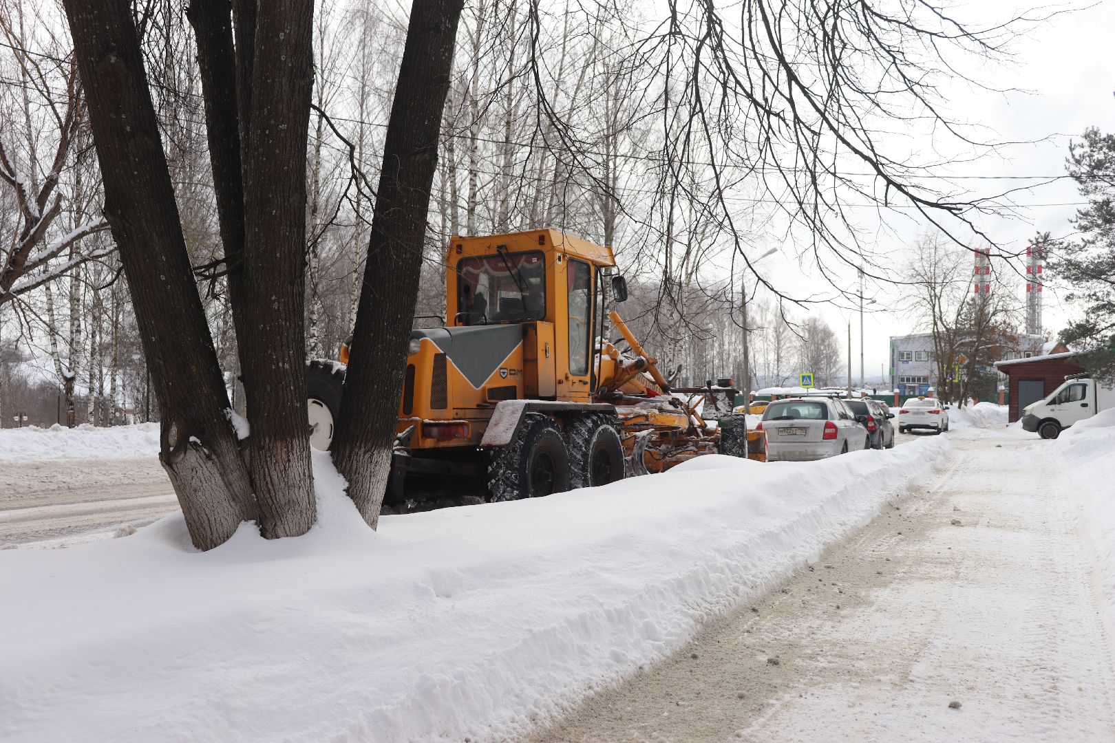 Клин, ЖКХ, снег, уборка снега, зима, дороги,