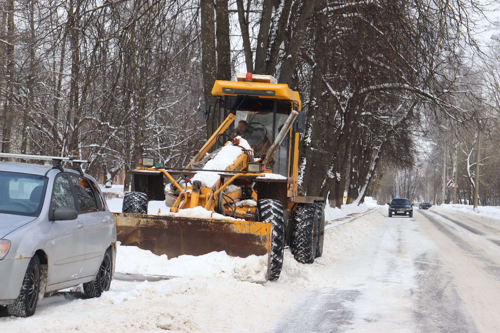 Клин, ЖКХ, снег, уборка снега, зима, дороги,