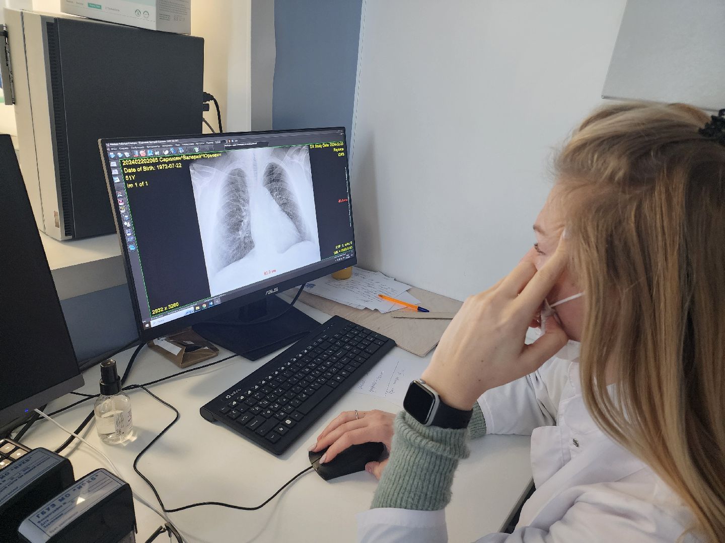 новый врач, рентгенолог,