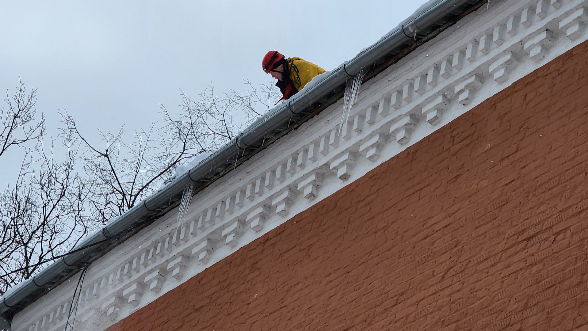 Подмосковье, Городской округ Пушкинский, Ивантеевка, ЖКХ, УК Держава, снег,