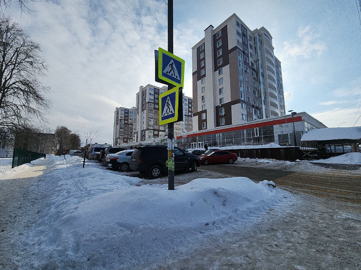 коломна, дороги, снег и наледь,