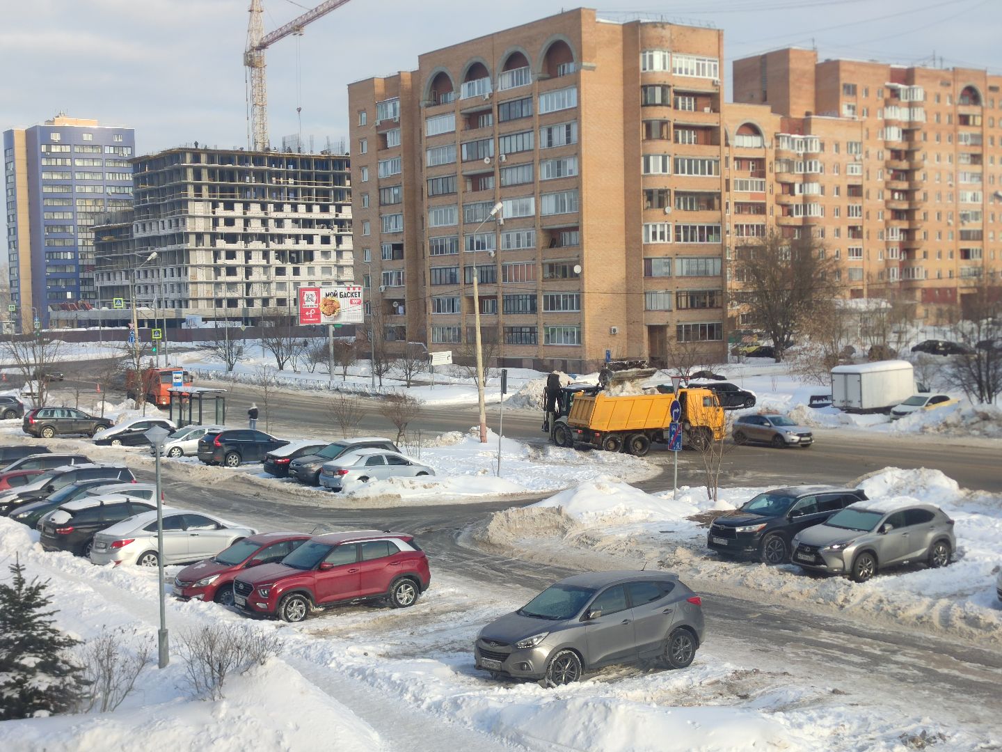 ЖКХ, Машинная уборка города, Дубна, Уборка снега,