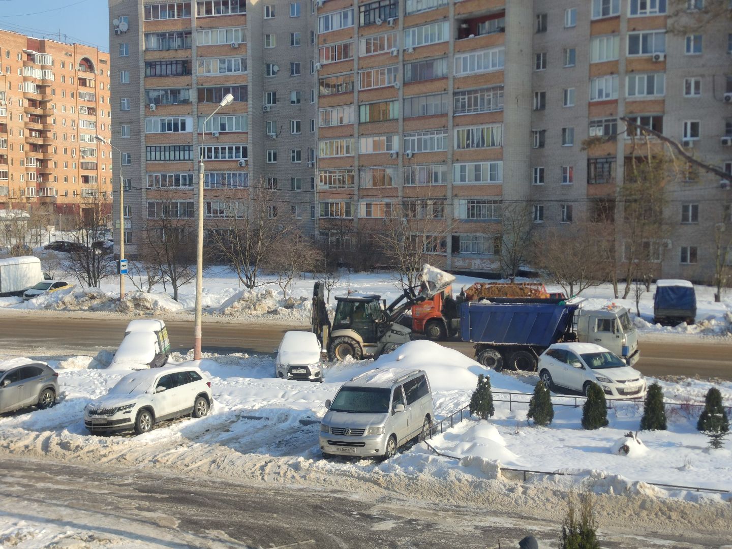 ЖКХ, Машинная уборка города, Дубна, Уборка снега,