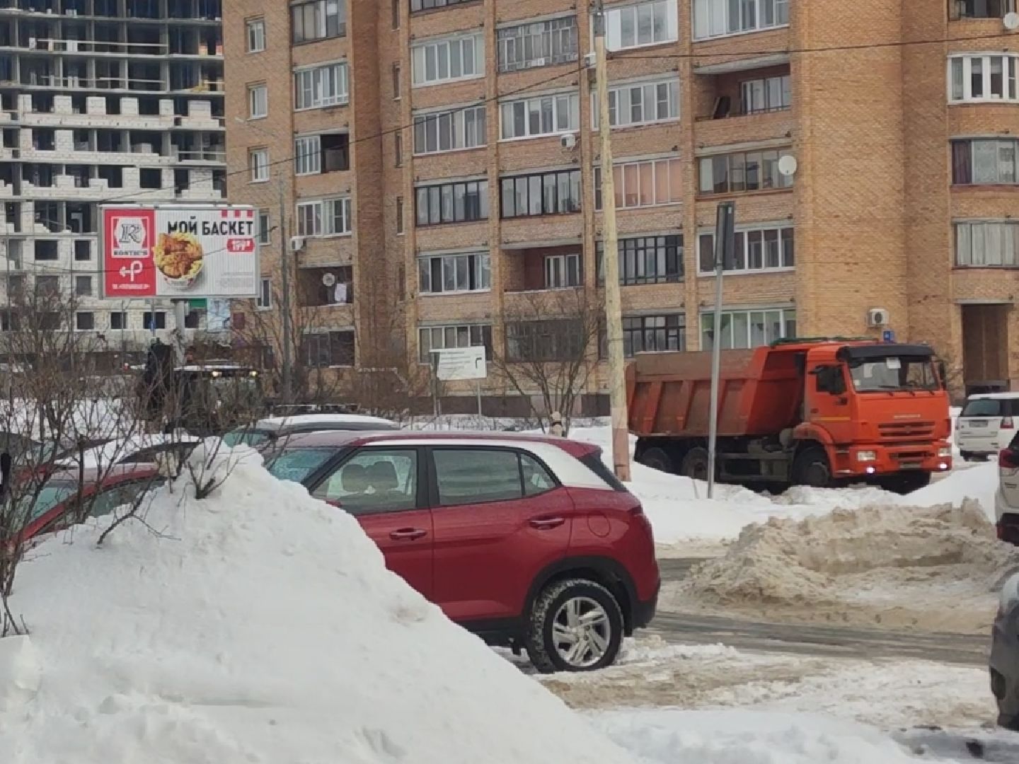 ЖКХ, Машинная уборка города, Дубна, Уборка снега,