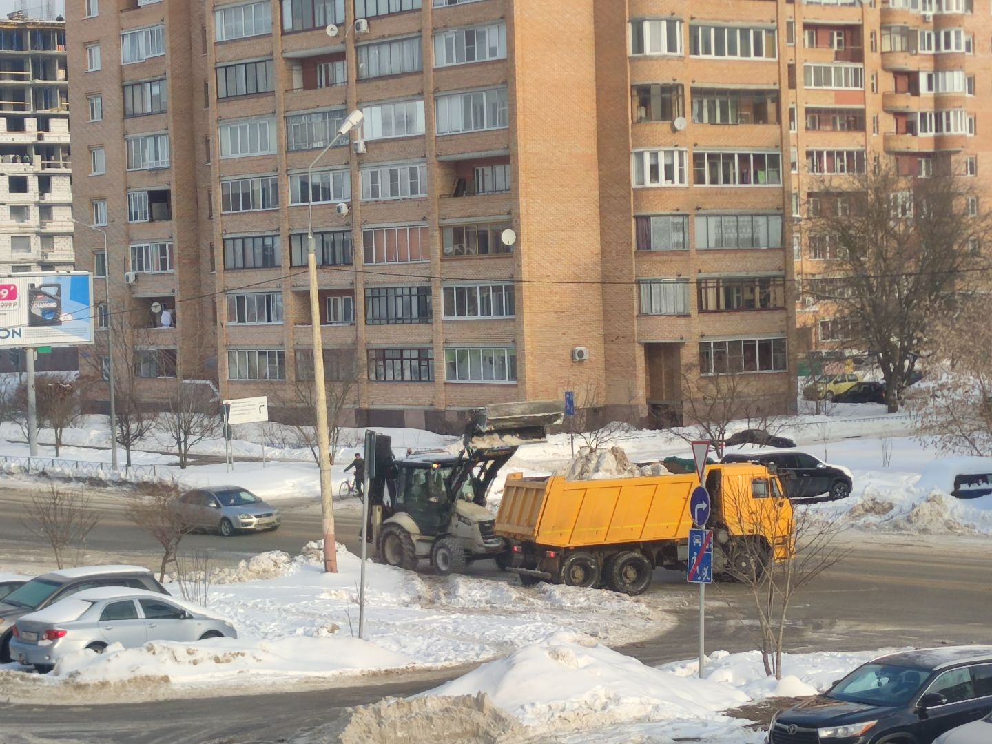 ЖКХ, Машинная уборка города, Дубна, Уборка снега,