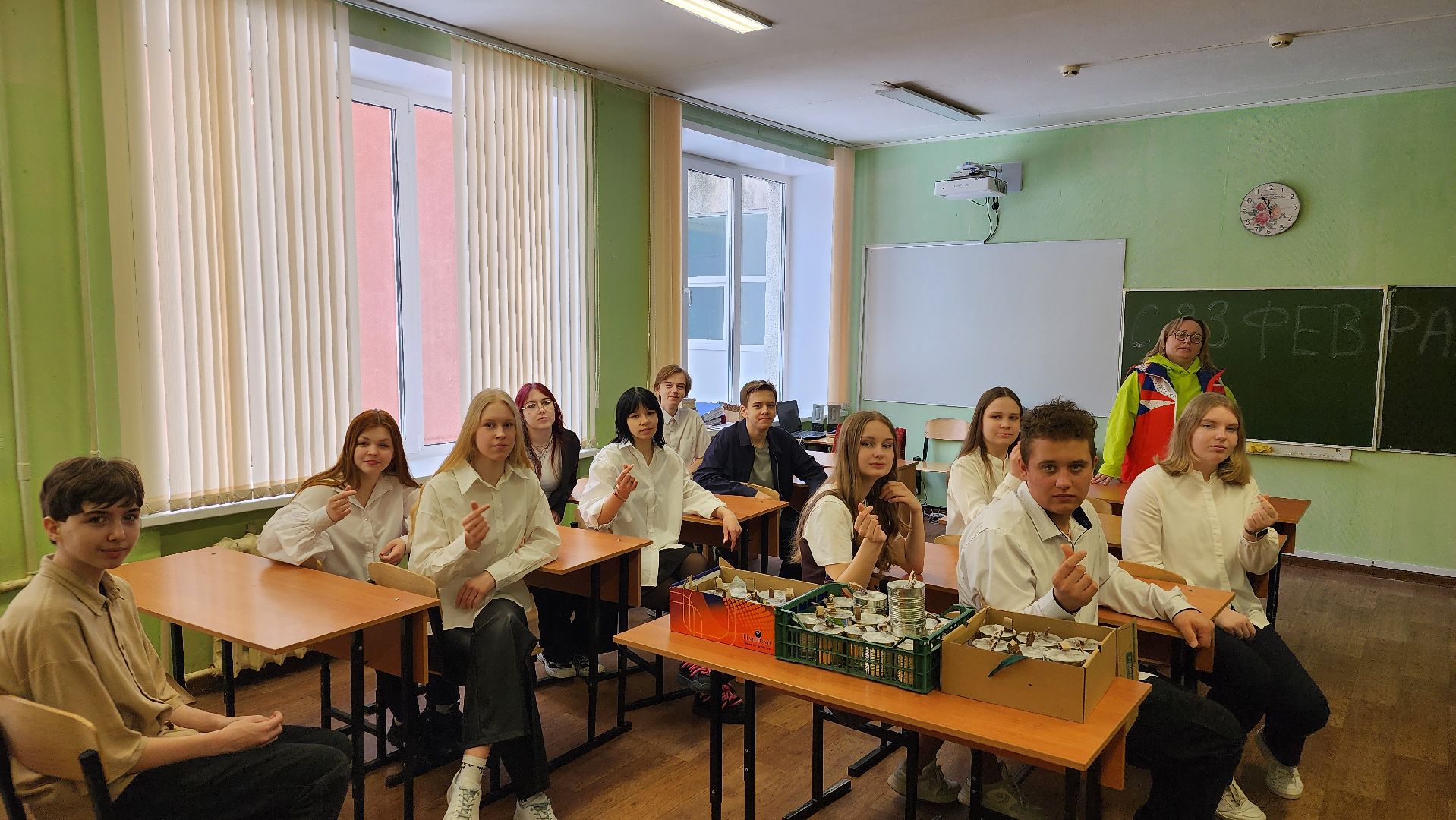 протвино, школьники, окопные свечи, сош 3, поддержка,