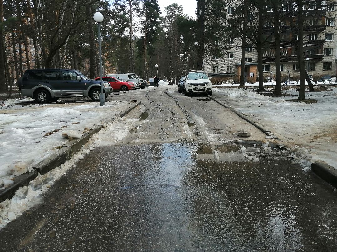 весна, Протвино, благоустройство