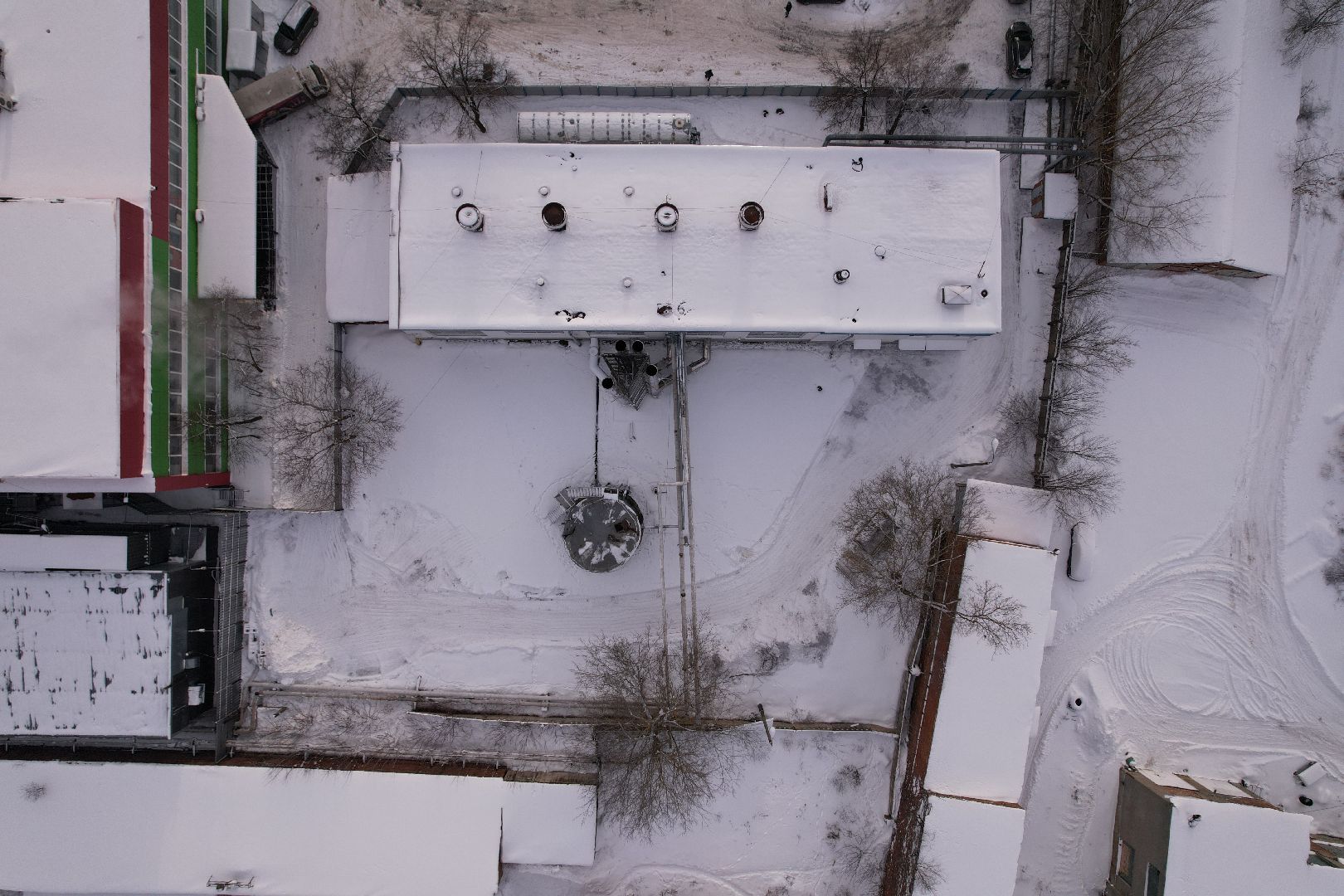 видео с коптера, котельная, серпухов,