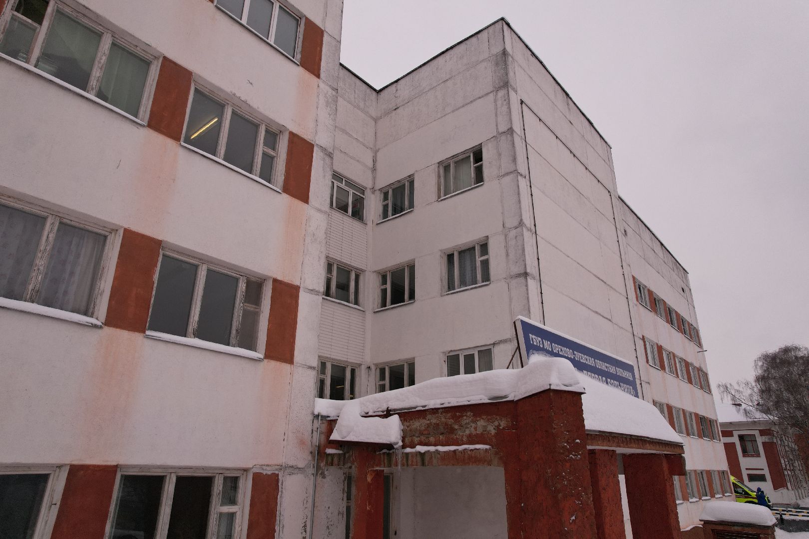 видео с коптера, больница,