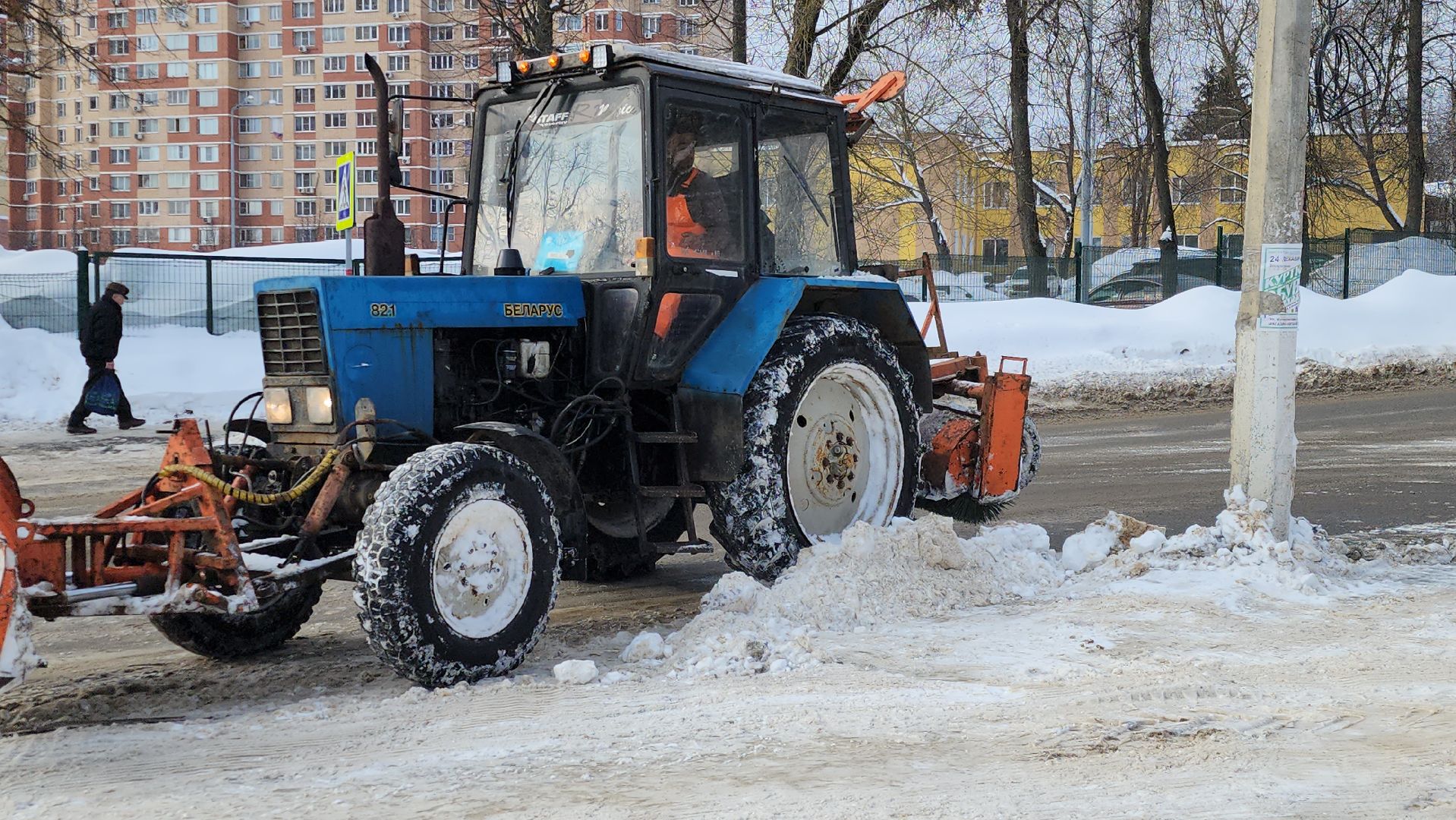 подольск, уборка города,