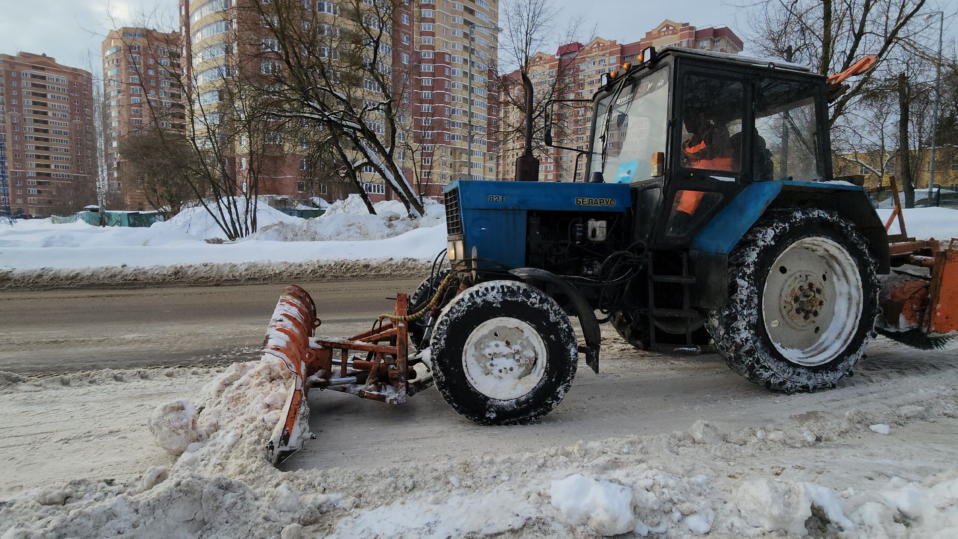 подольск, уборка города,