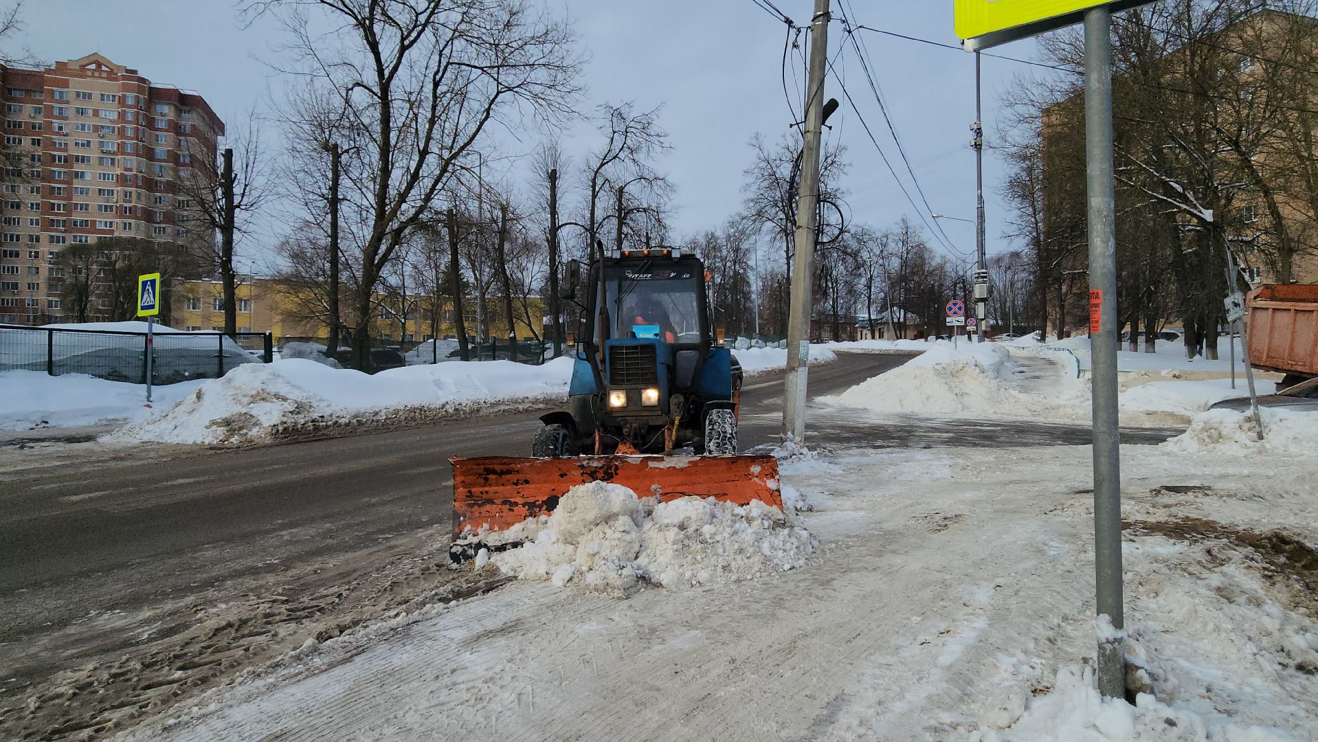 подольск, уборка города,
