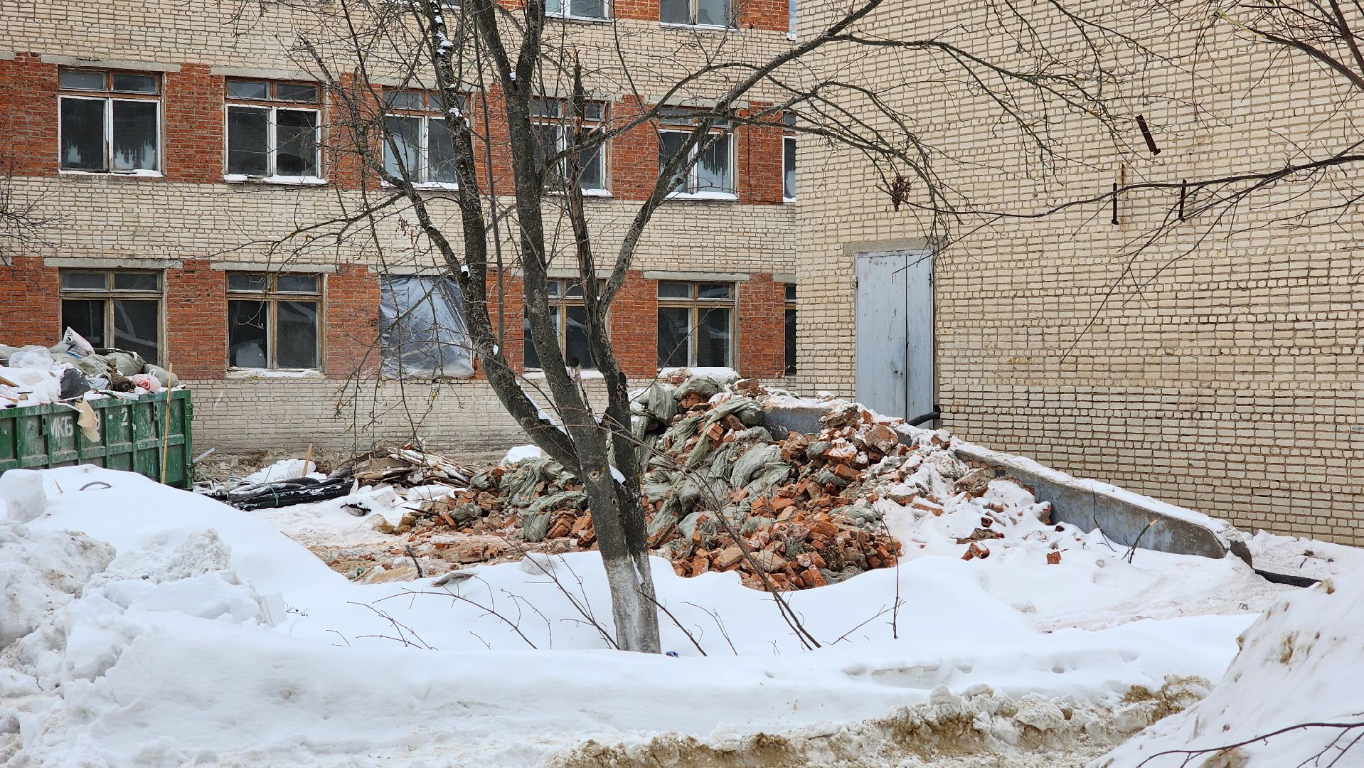 кашира, ожерелье, капитальный ремонт, школа 10, демонтажные работы,