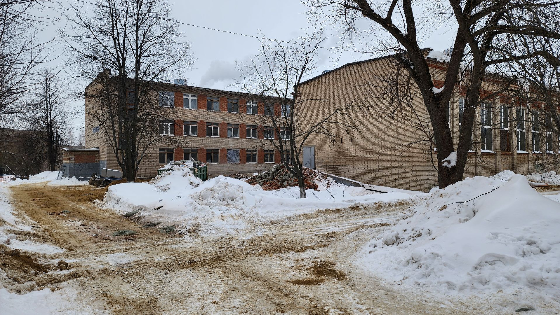 кашира, ожерелье, капитальный ремонт, школа 10, демонтажные работы,