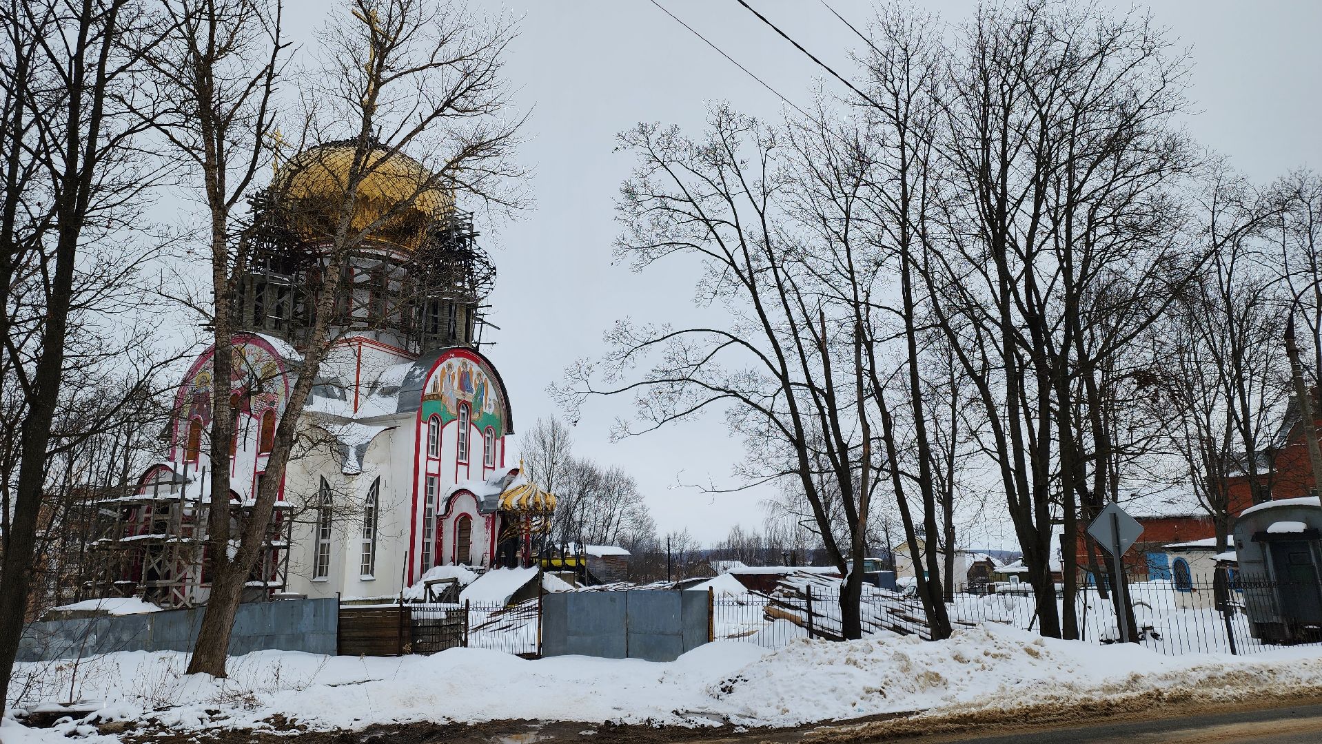 кашира, ожерелье, строительство, храм, софийский храм, золотые купола,