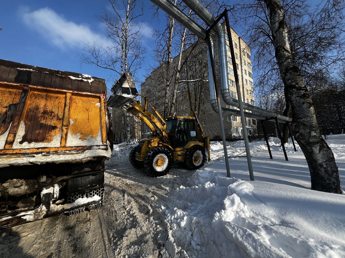 Солнечногорск, Уборка снега, Трактор, Специализированная техника, Жители,
