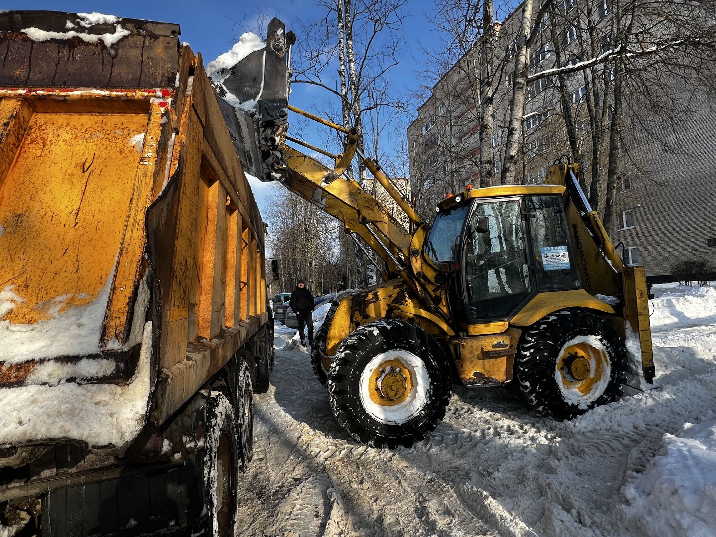 Солнечногорск, Уборка снега, Трактор, Специализированная техника, Жители,