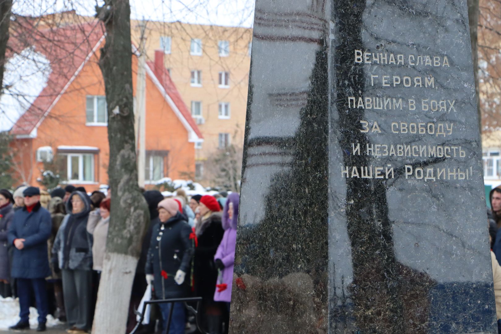 Серебряные Пруды, День Защитника Отечества, Братская Могила, возложение,