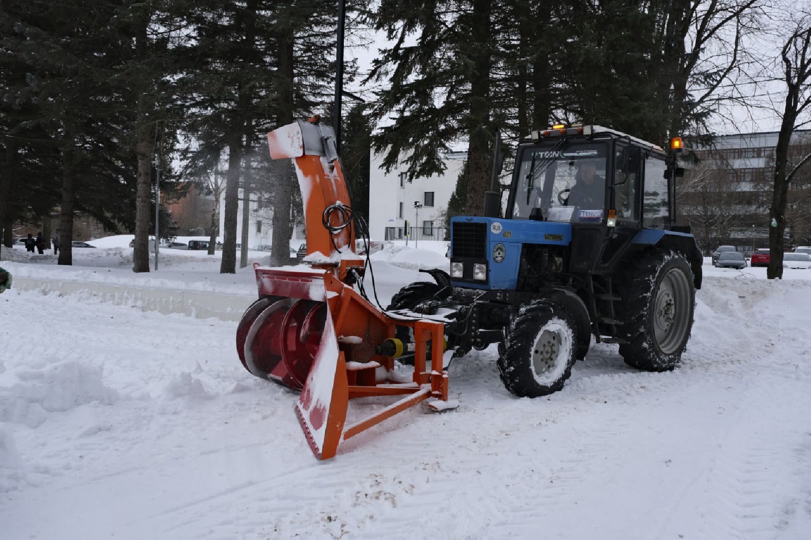 пущино, благоустойство, снег, уборка,