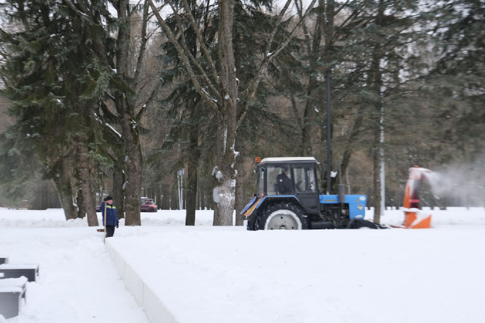 пущино, благоустойство, снег, уборка,