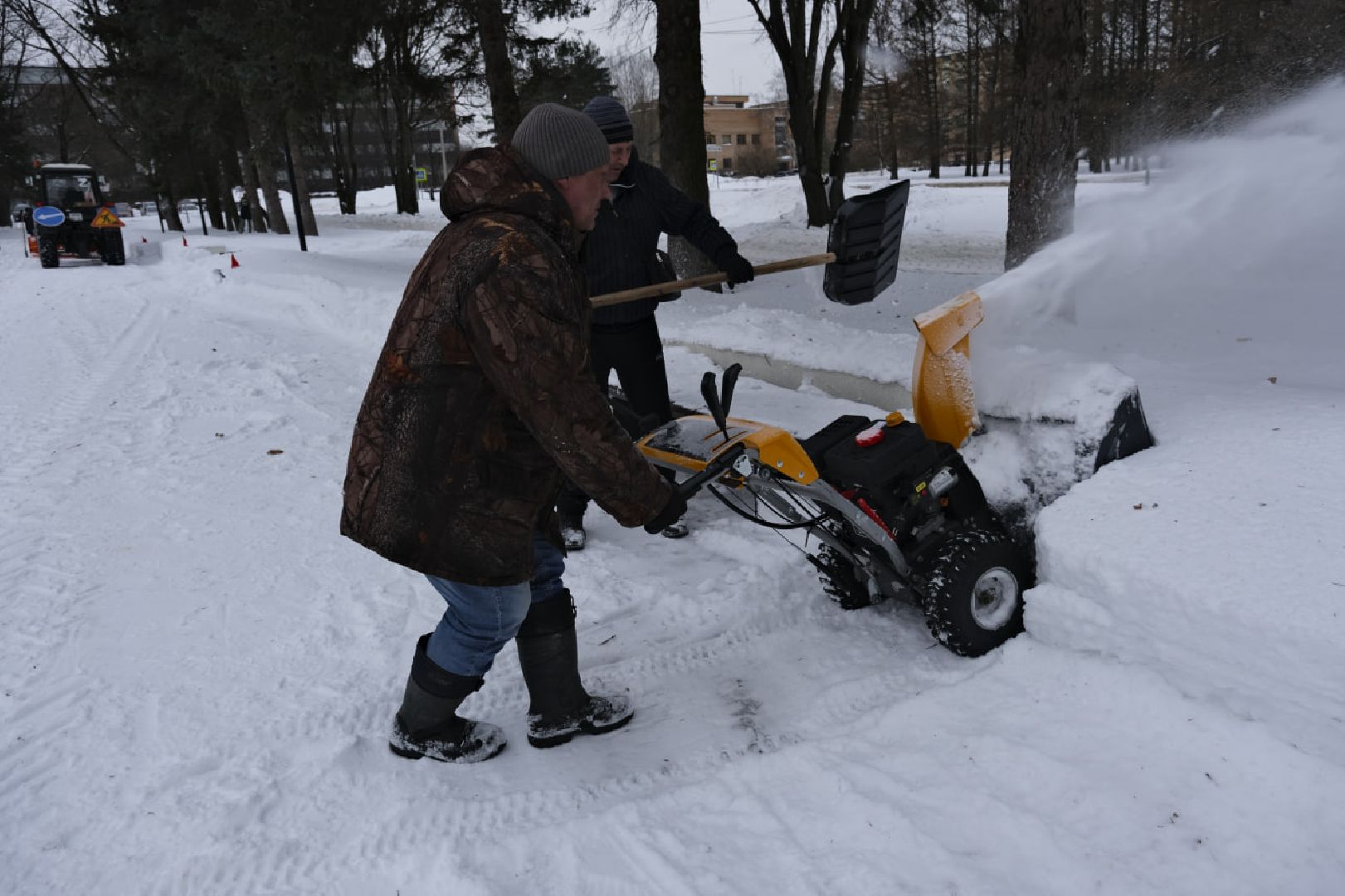 пущино, благоустойство, снег, уборка,