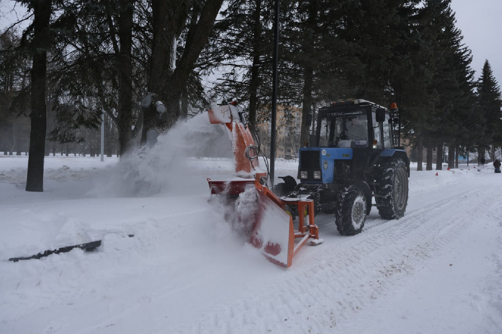 пущино, благоустойство, снег, уборка,