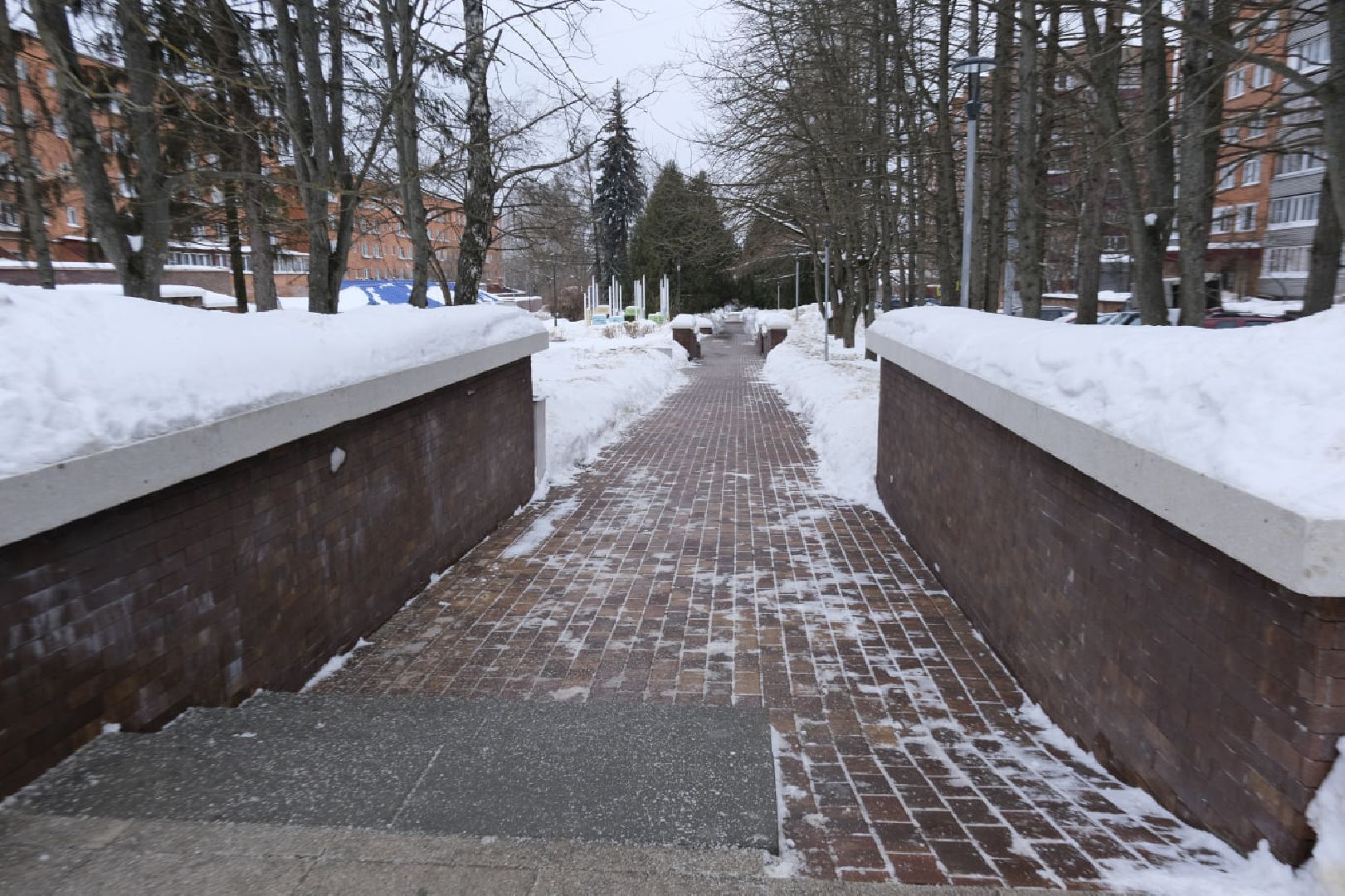 пущино, уборка снега,