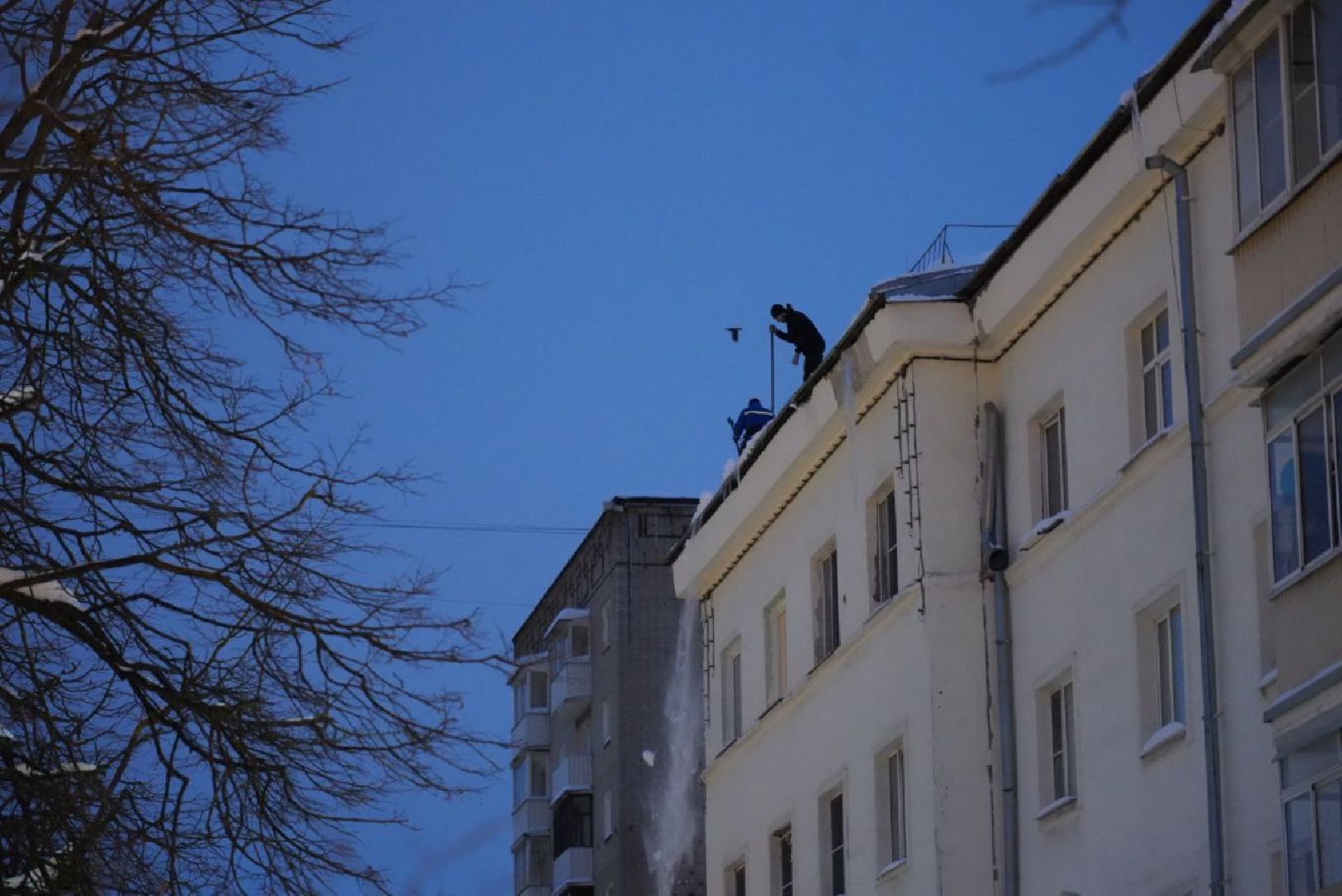 Сергиев Посад, ЖКХ, Снег и наледь на крышах, Коммунальные службы, Погода,