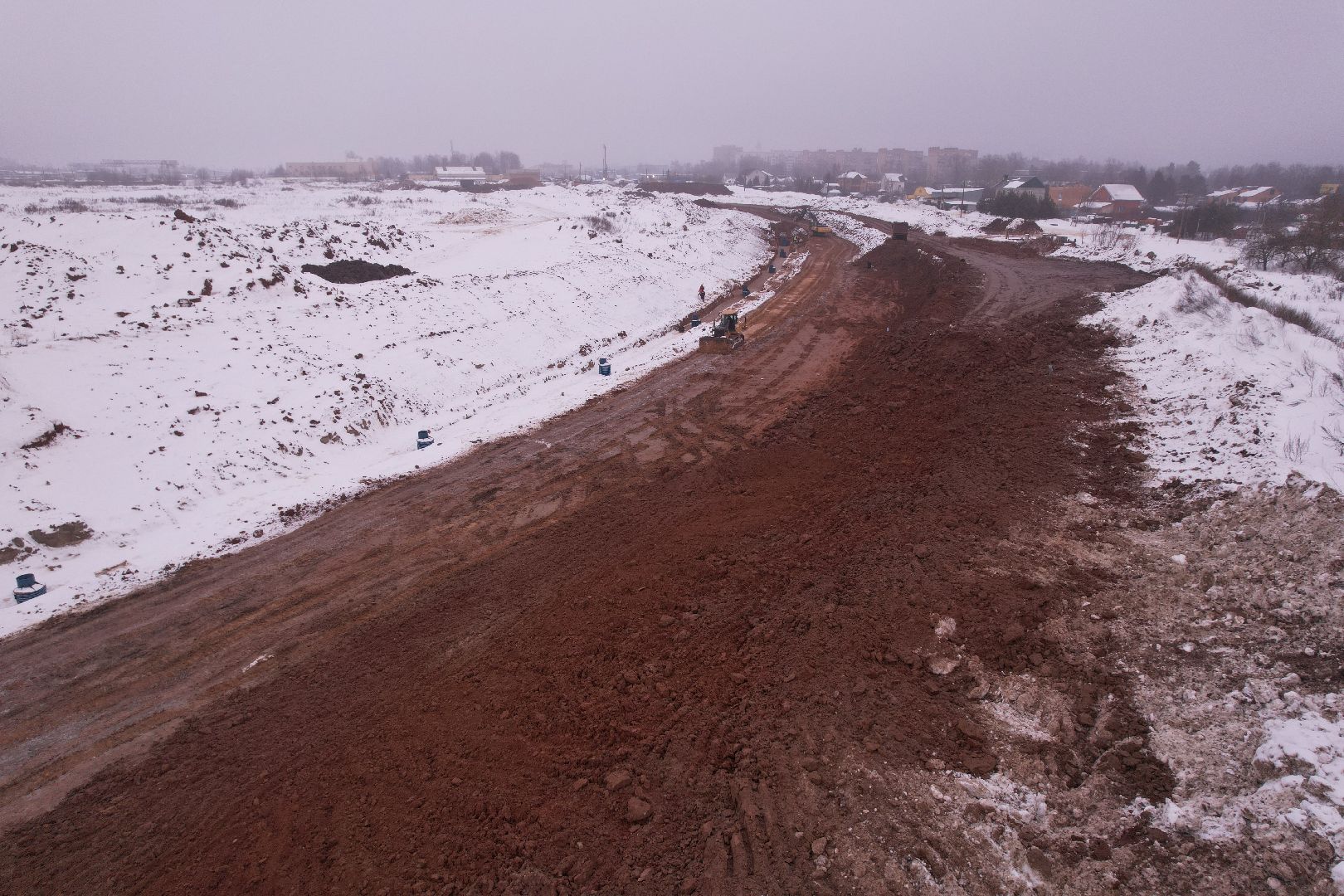 видео с коптера, дорога, вяземы,