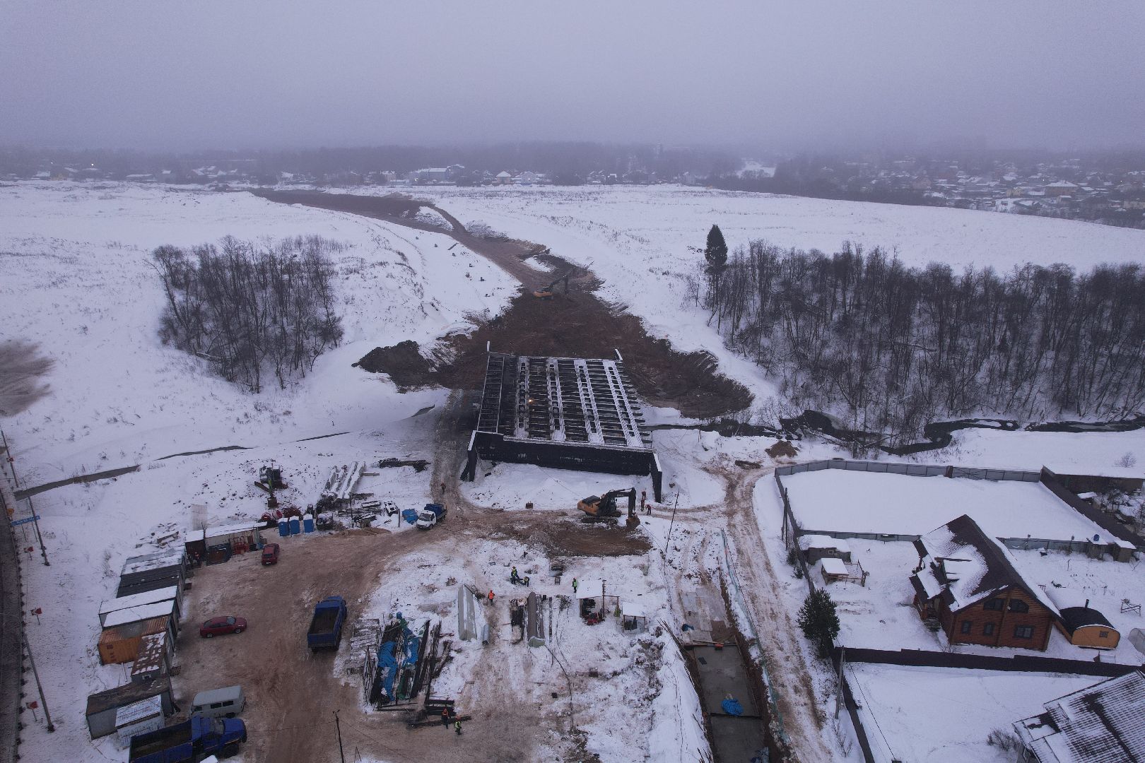 видео с коптера, дорога, вяземы,