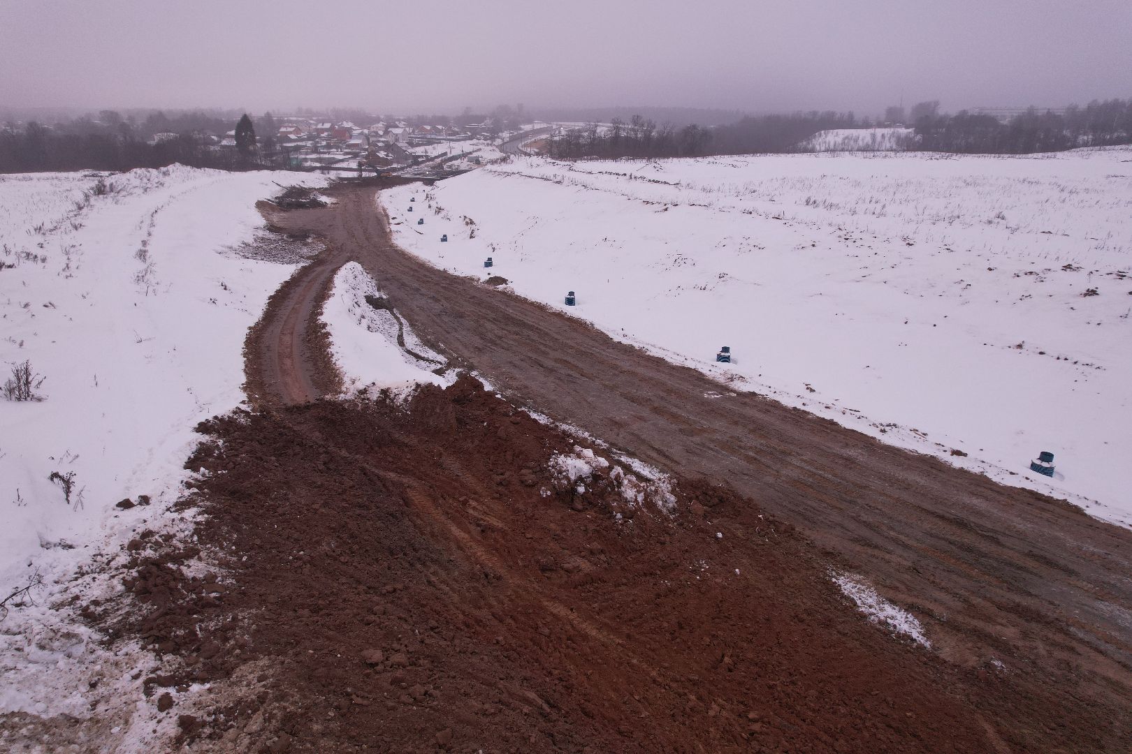 видео с коптера, дорога, вяземы,