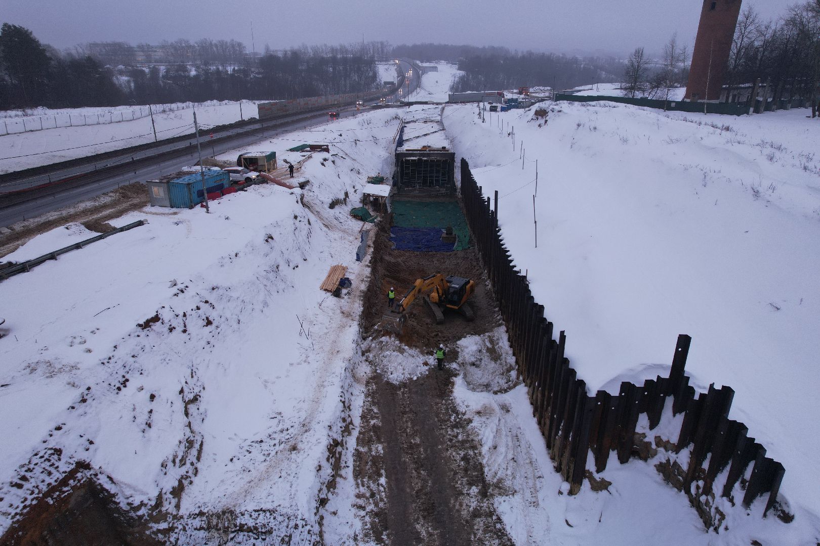 видео с коптера, дорога, вяземы,
