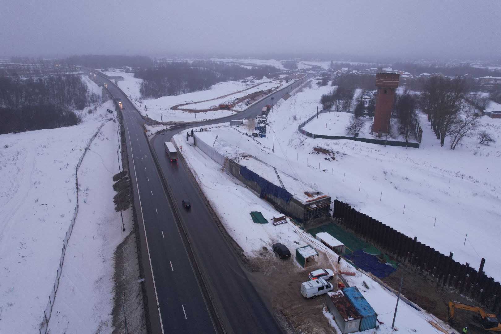 видео с коптера, дорога, вяземы,