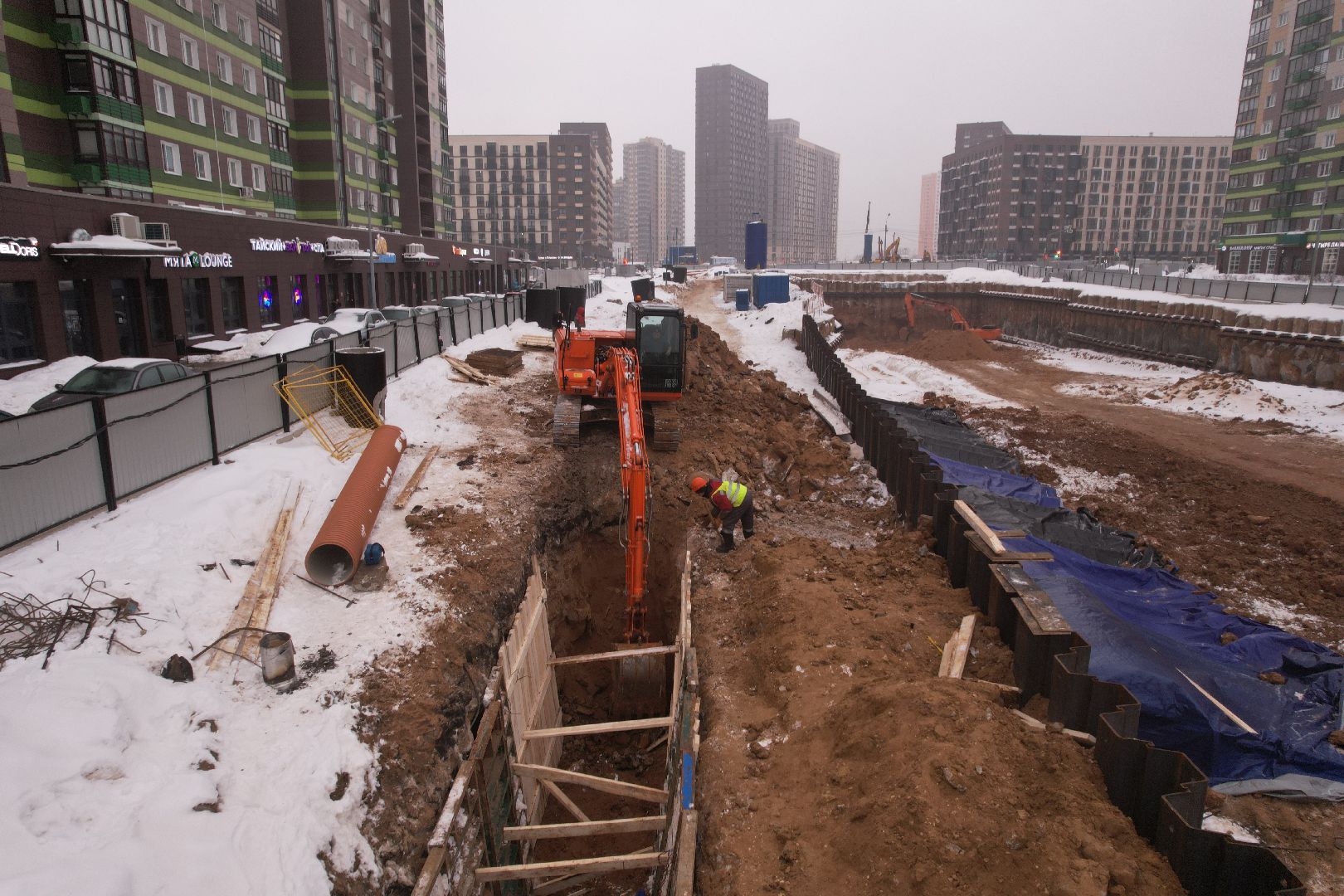 видео с коптера, тоннель, путилково,