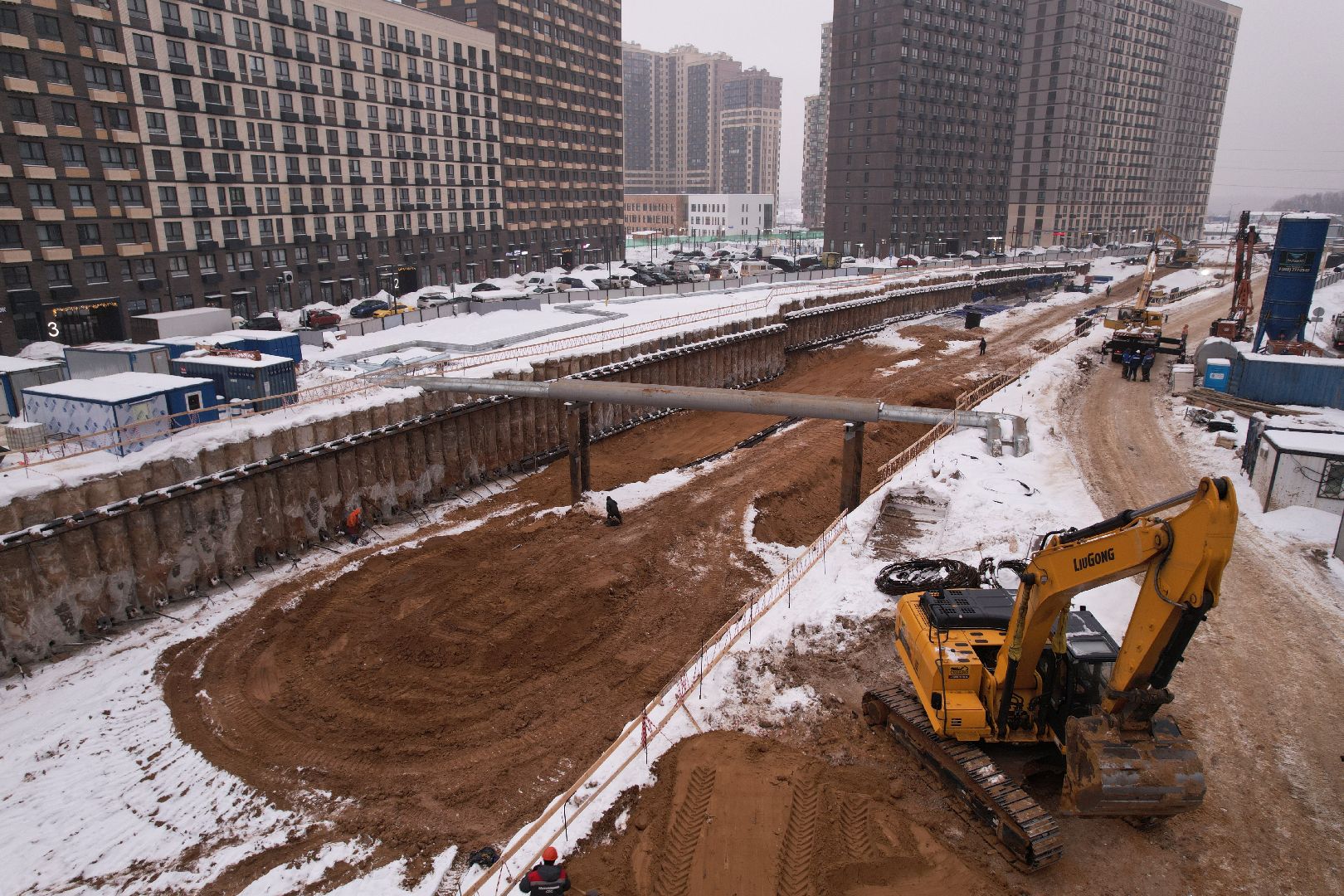 видео с коптера, тоннель, путилково,