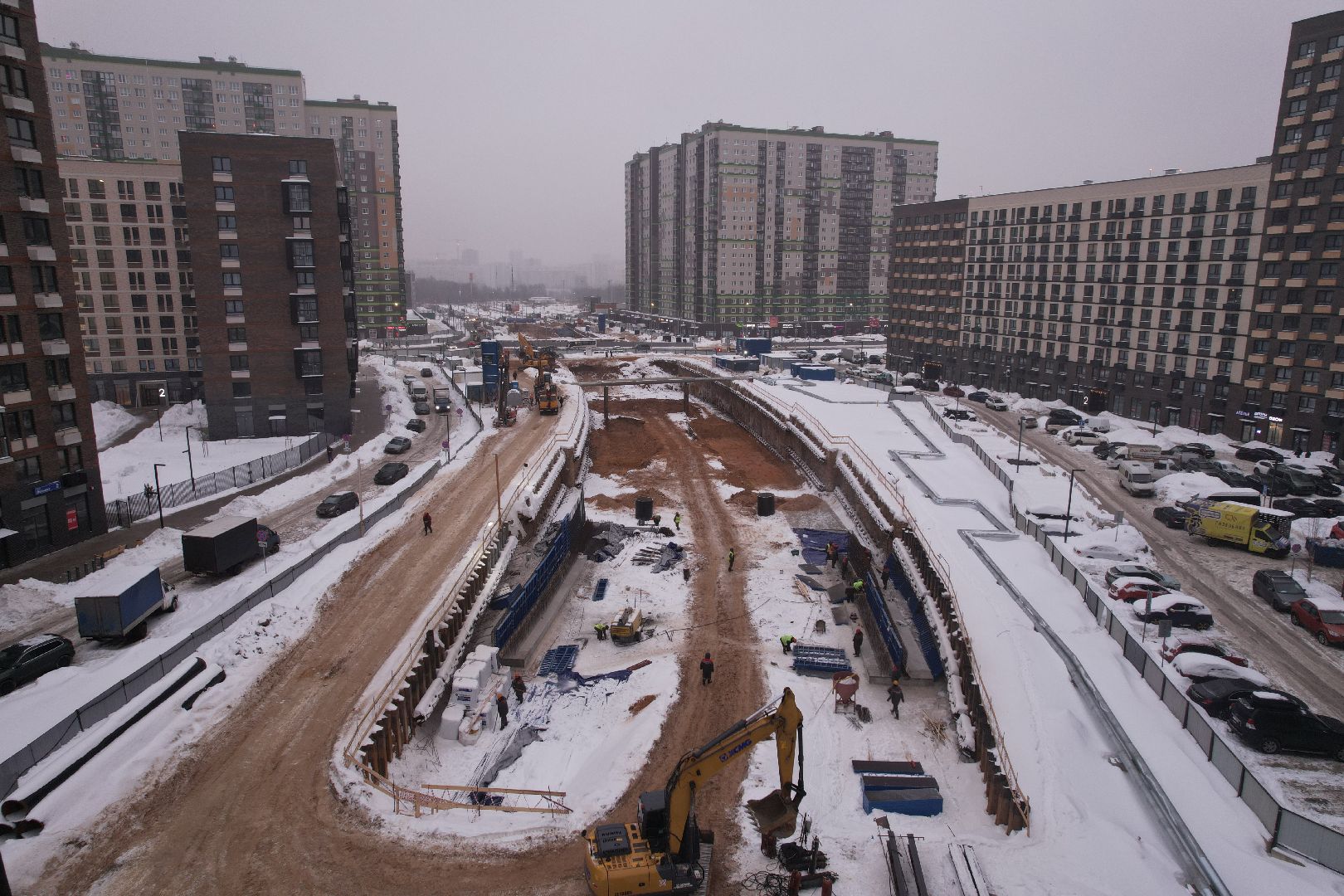 видео с коптера, тоннель, путилково,