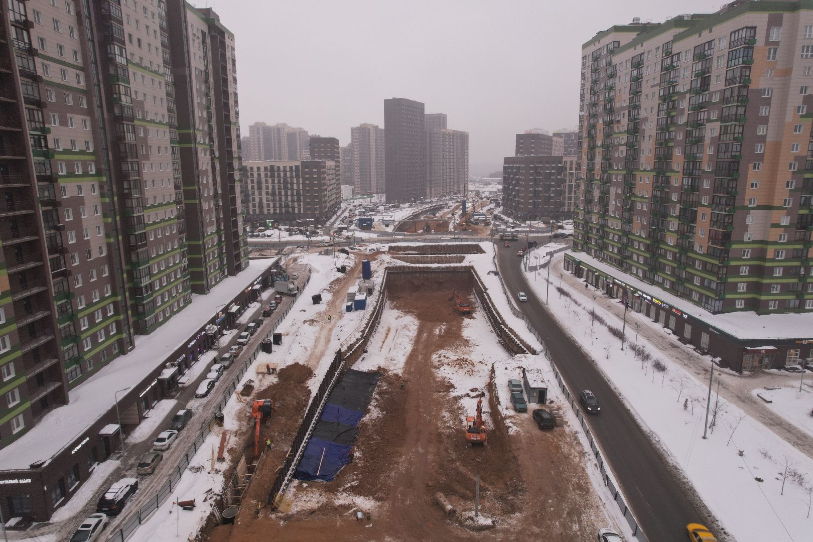 видео с коптера, тоннель, путилково,